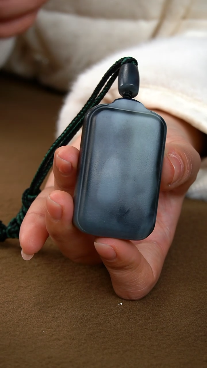 【闪购商品】和田玉挂件未镶嵌青花无事牌挂件