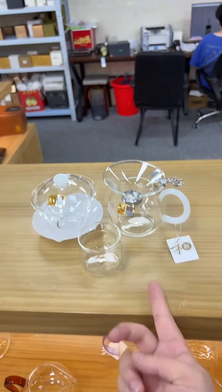 禾器荷叶白玉+禾器畅然白玉+禾器银鱼茶漏
