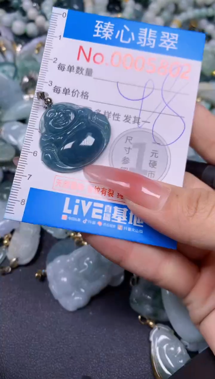 【闪购商品】翡翠颈饰未镶嵌含绳0005802