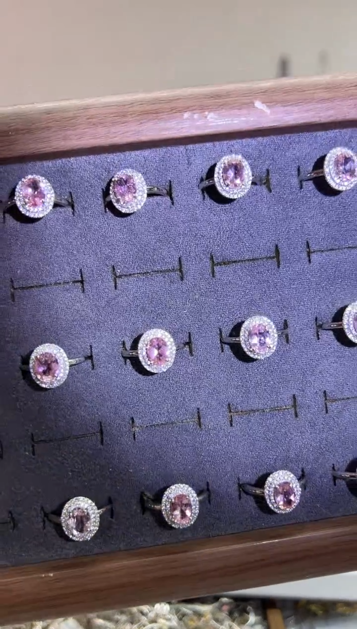 银S925镶嵌戒指碧玺1231m013多样性发其一