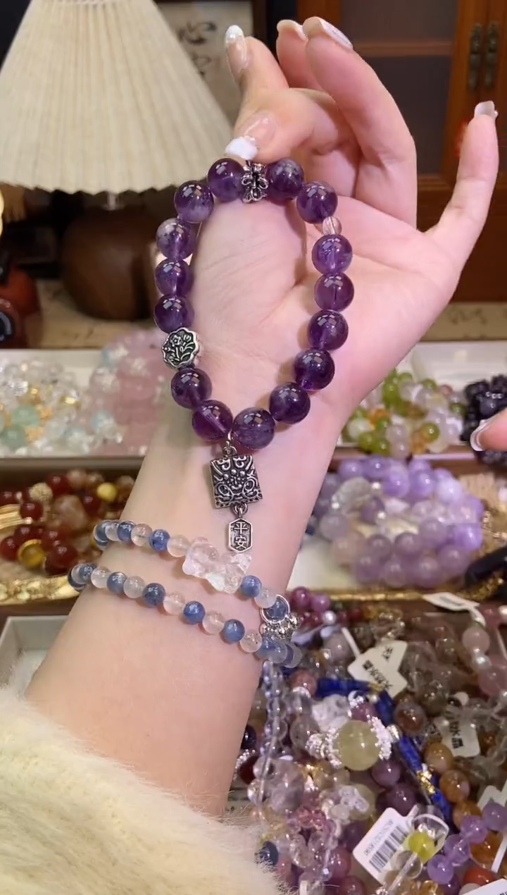 【闪购商品】紫晶手链未镶嵌470手串