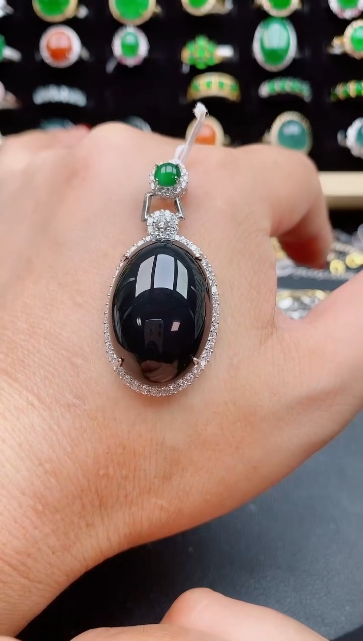 【闪购商品】翡翠吊坠(赠链)银S925镶嵌321321