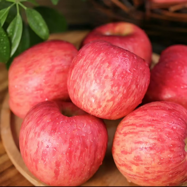 陕西永寿红富士苹果新鲜应季脆甜多汁皮薄肉脆口感好中果5斤12枚