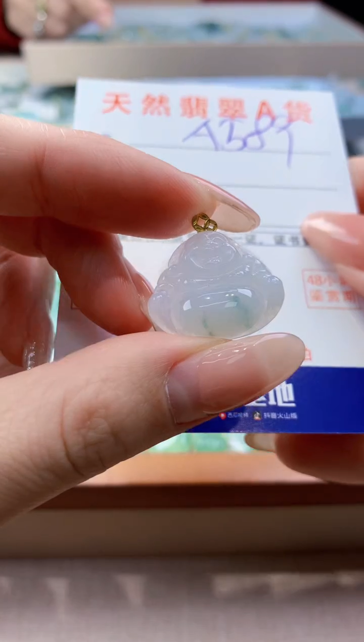 颈饰未镶嵌翡翠天然翡翠挂件  