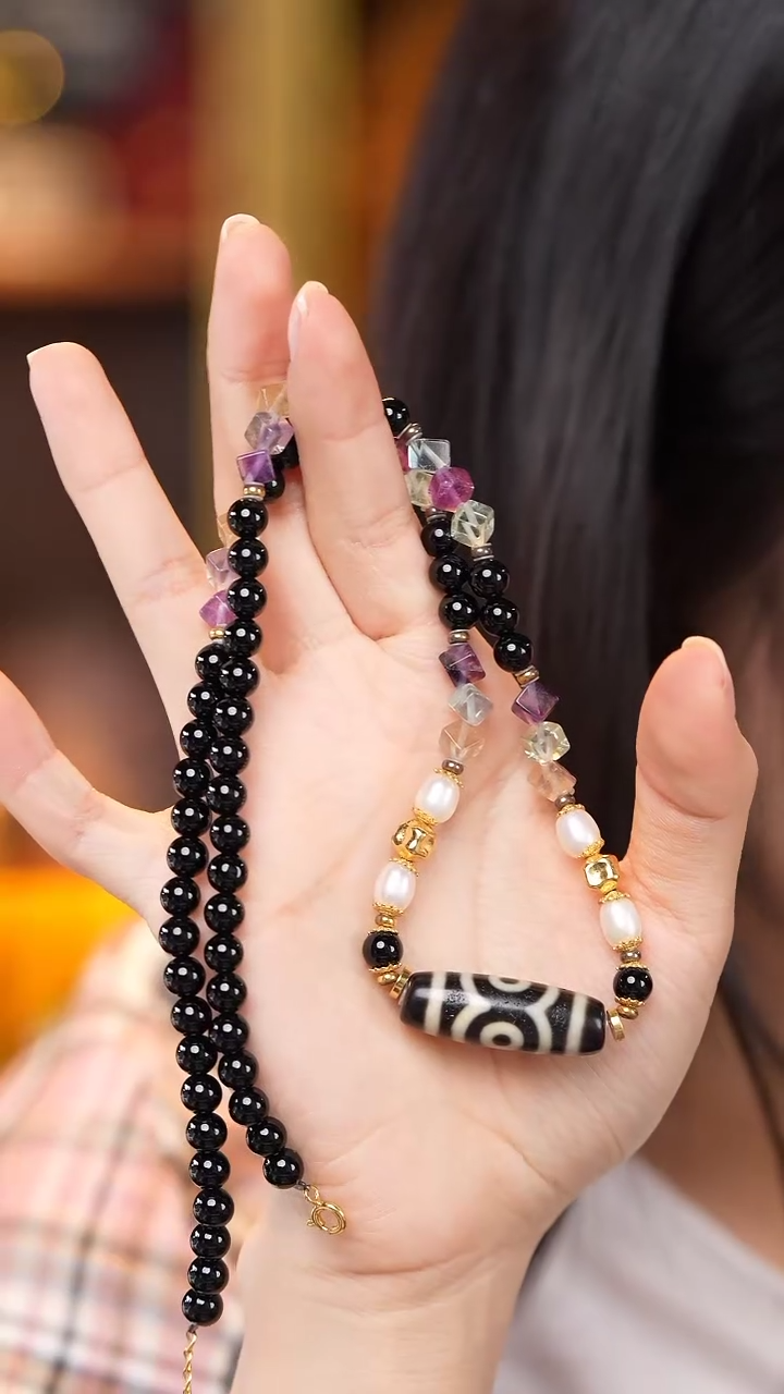 【闪购商品】玛瑙/玉髓颈饰未镶嵌Z27906m三锁骨链