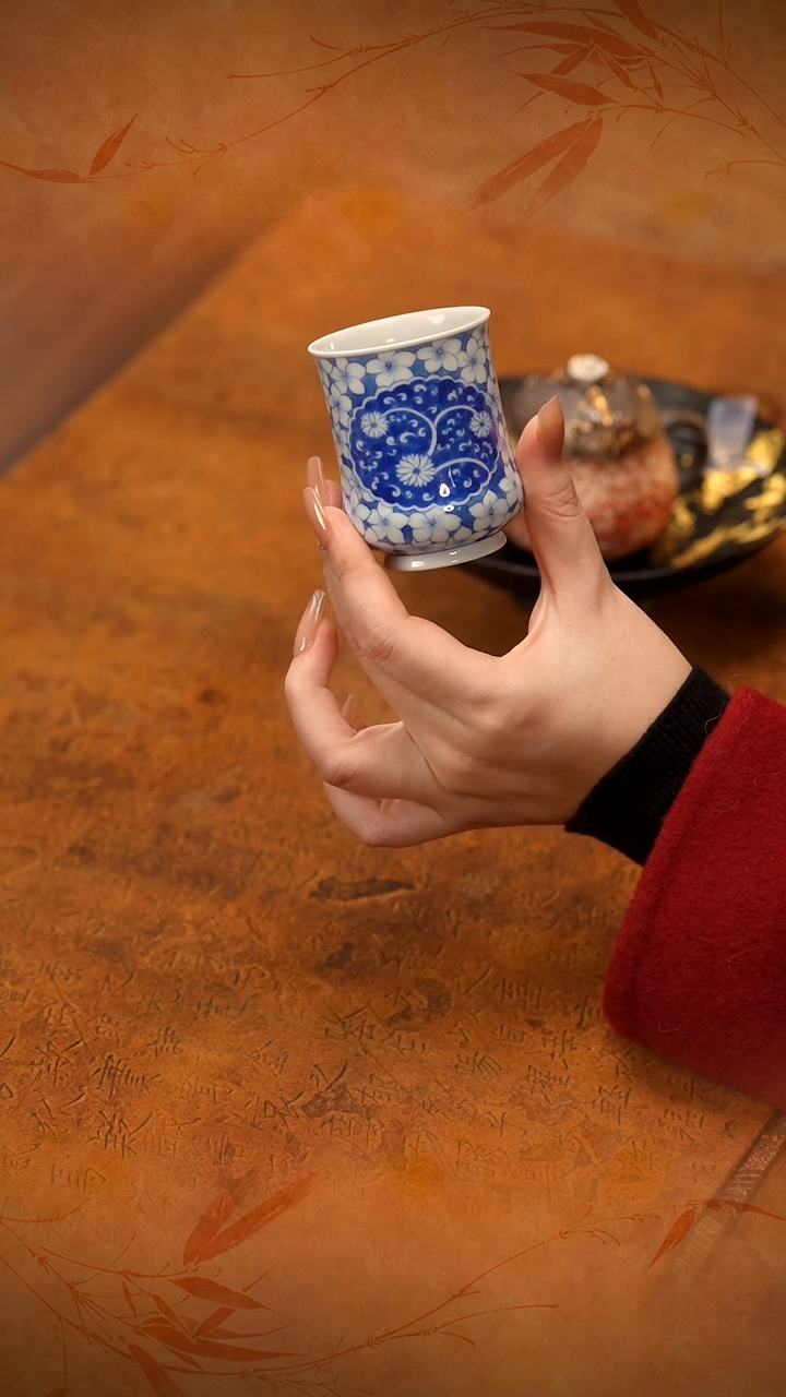 青时集菊花花卉闻香杯