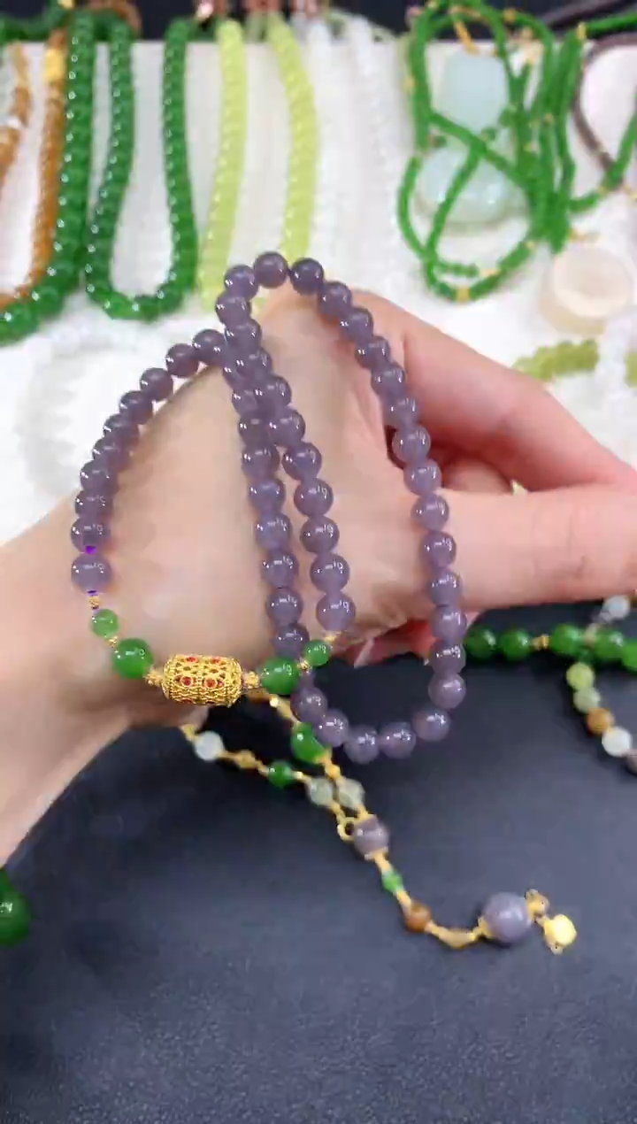 18K金镶嵌手串和田玉23|1980多样性发其一