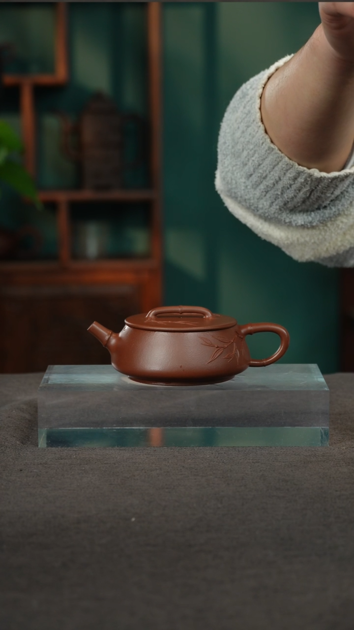 【闪购商品】紫砂茶壶17竹节石瓢