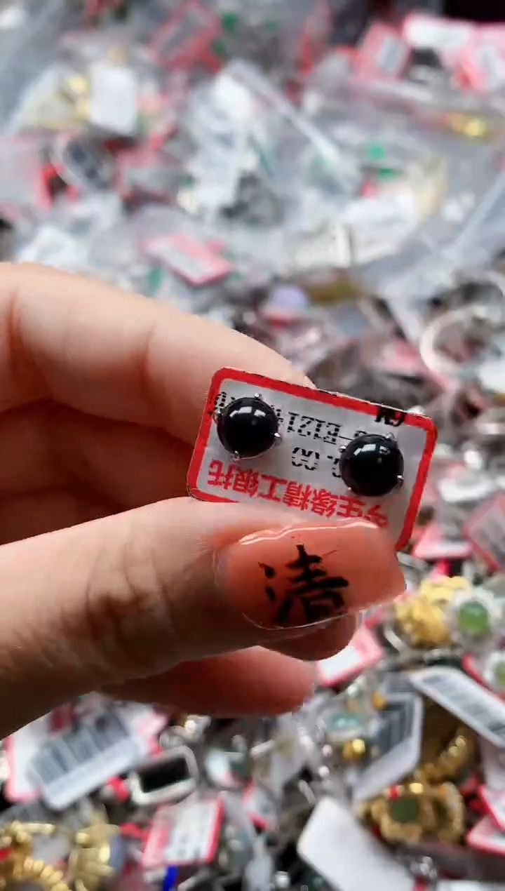 银S925镶嵌戒指翡翠天然A货缅甸翡翠