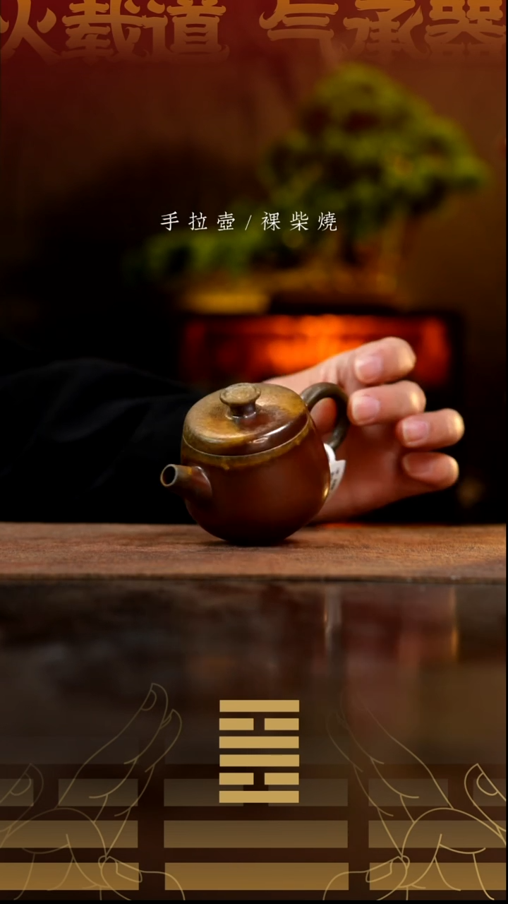 夸烧柴烧风笛壶262