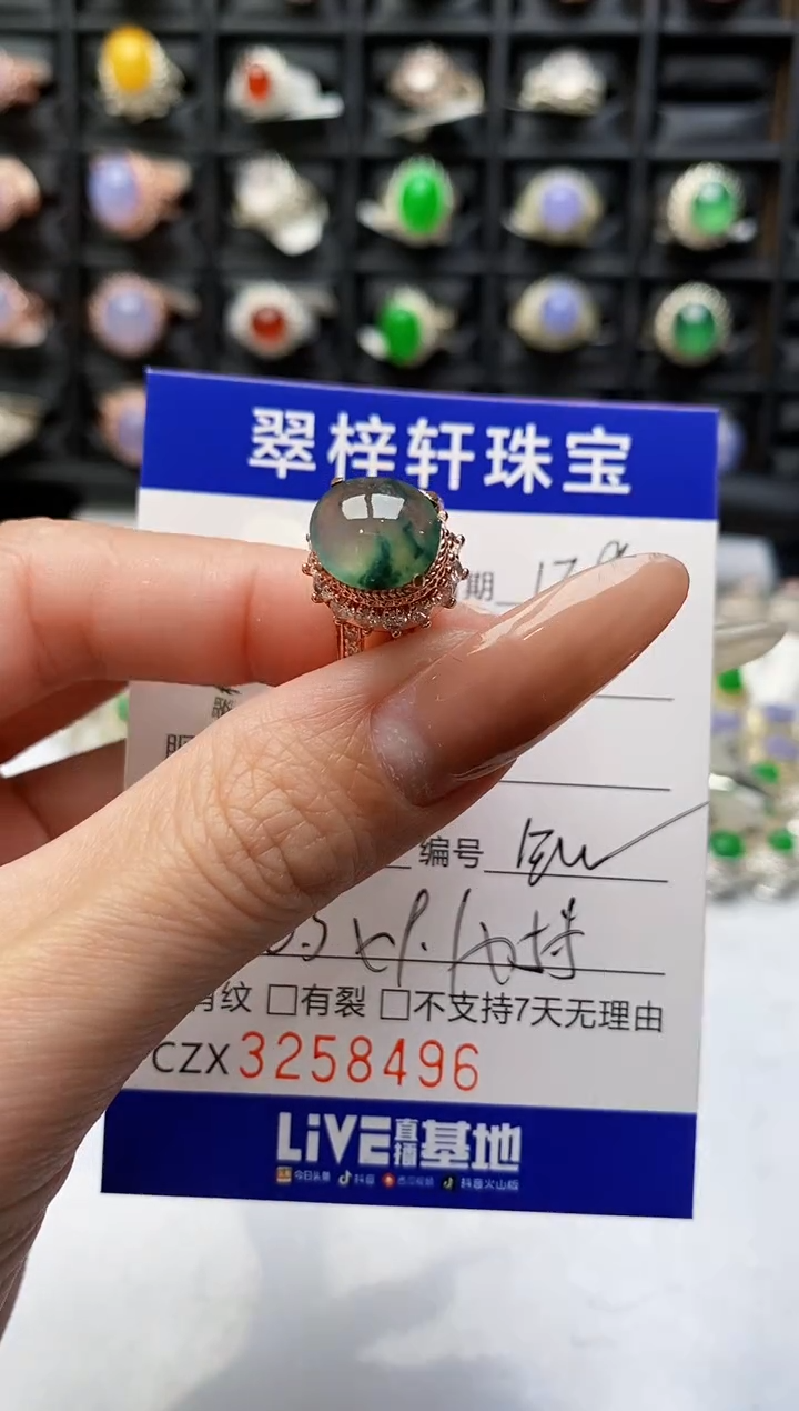 未镶嵌戒指翡翠B****J8496