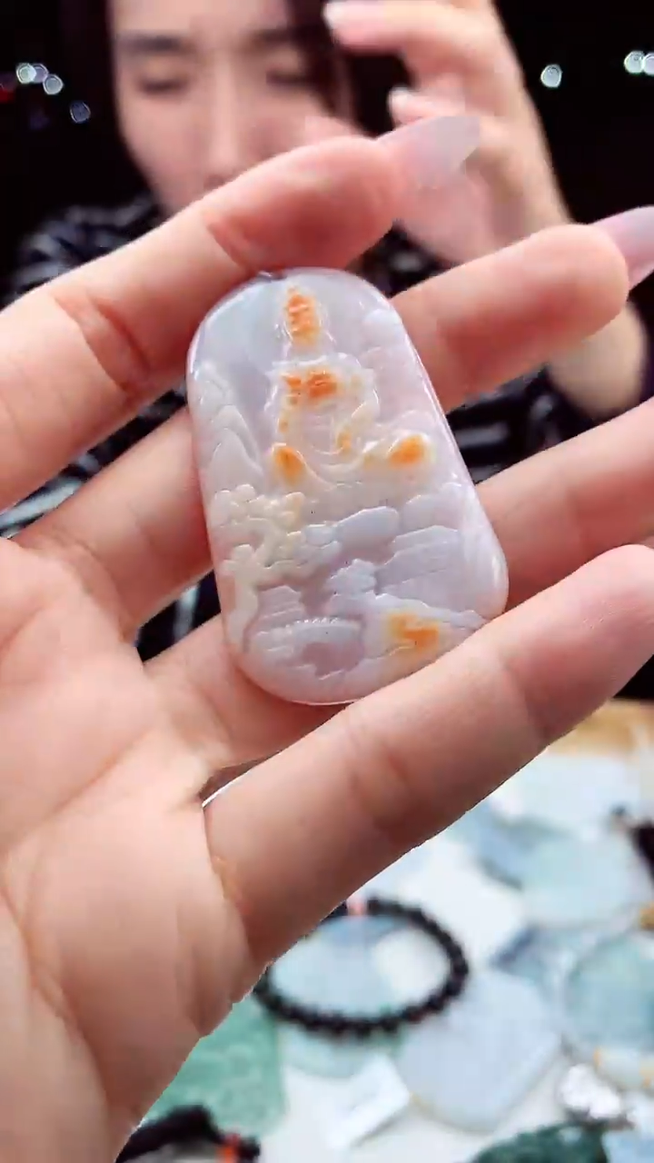 颈饰未镶嵌翡翠天然A货翡翠