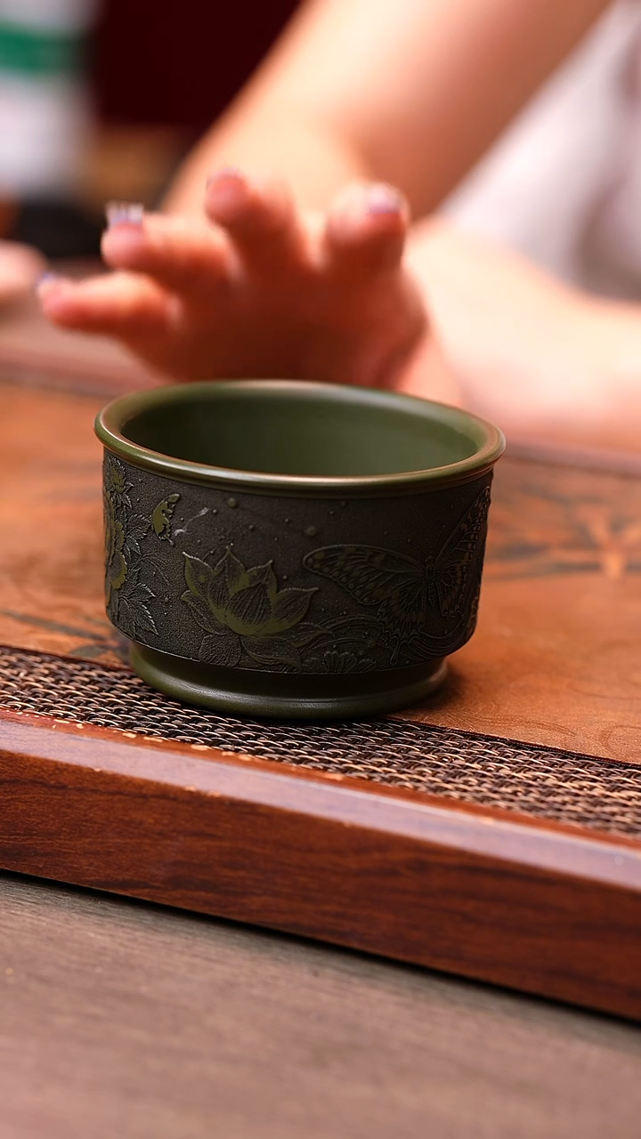 茶杯紫砂原矿紫砂杯