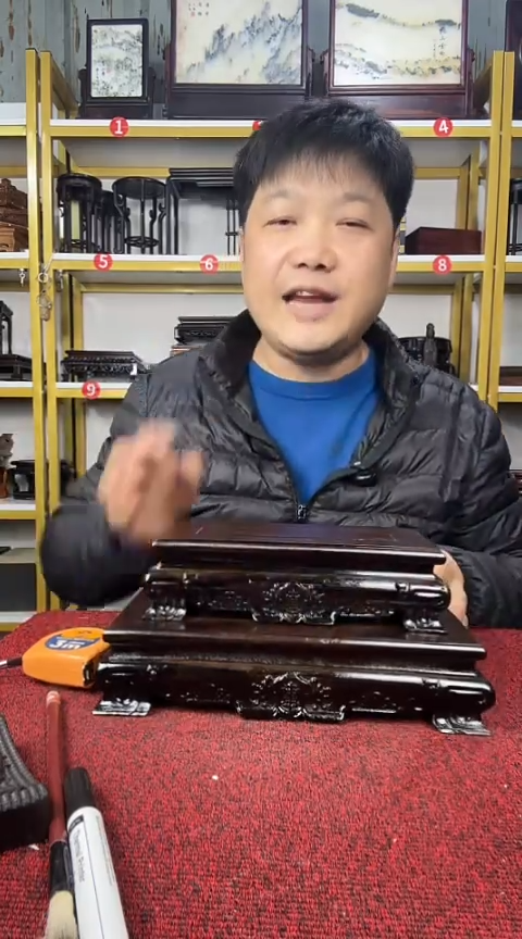 木非洲黑檀长方底座25*15CM/20*10CM//2个