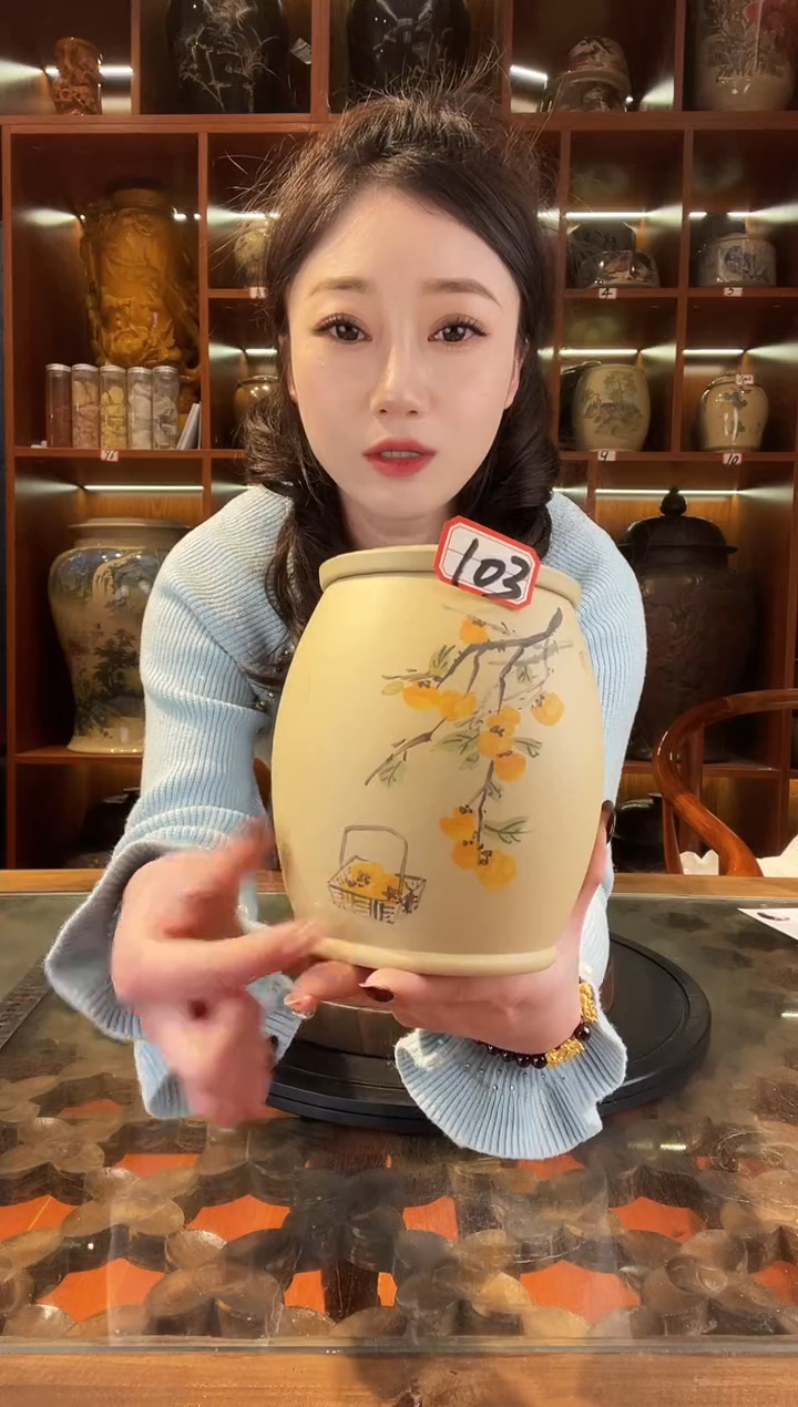 【闪购商品】缸云南建水紫陶白泥小茶罐@103