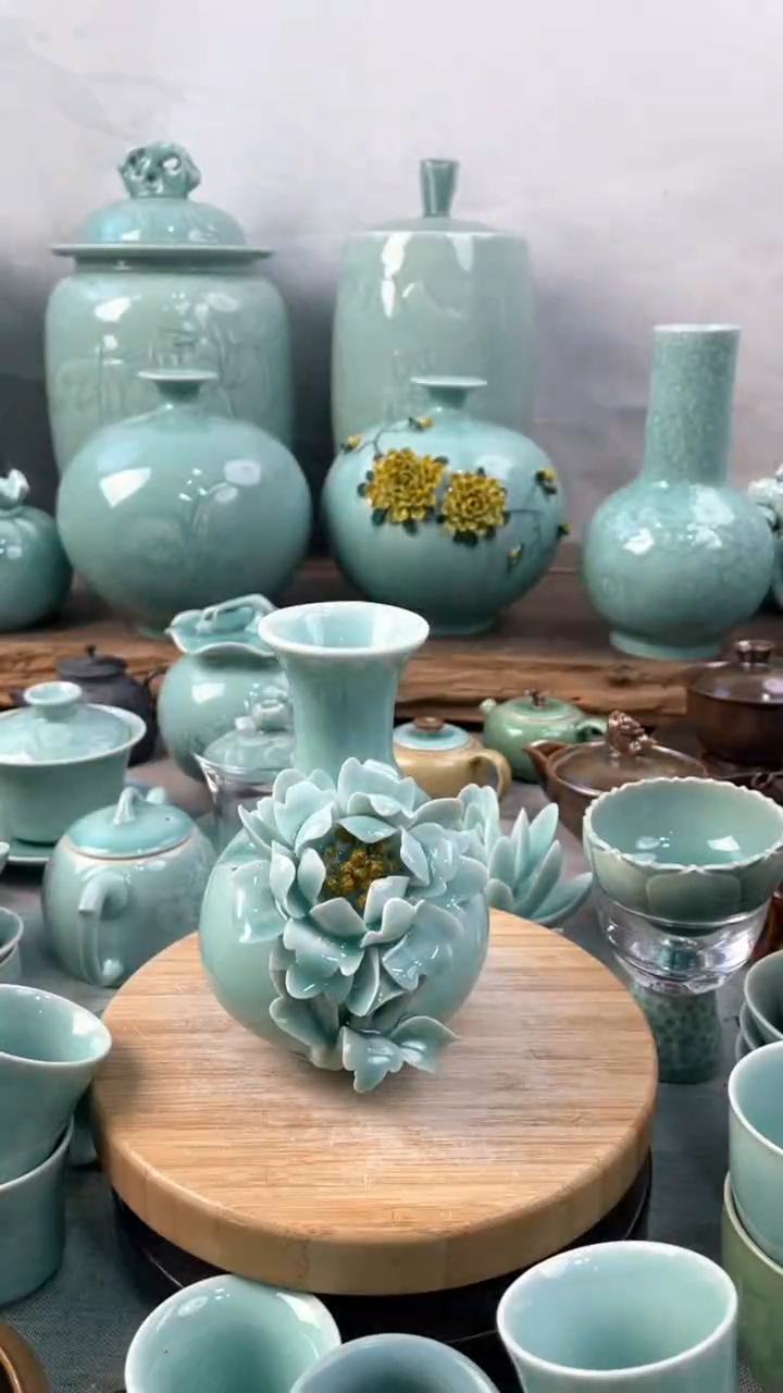 【闪购商品】特价 微瑕 慧仙青瓷