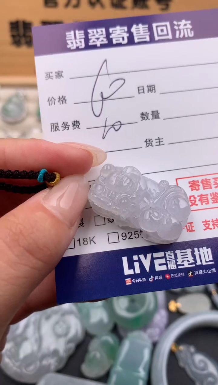 翡翠未镶嵌颈饰10134385
