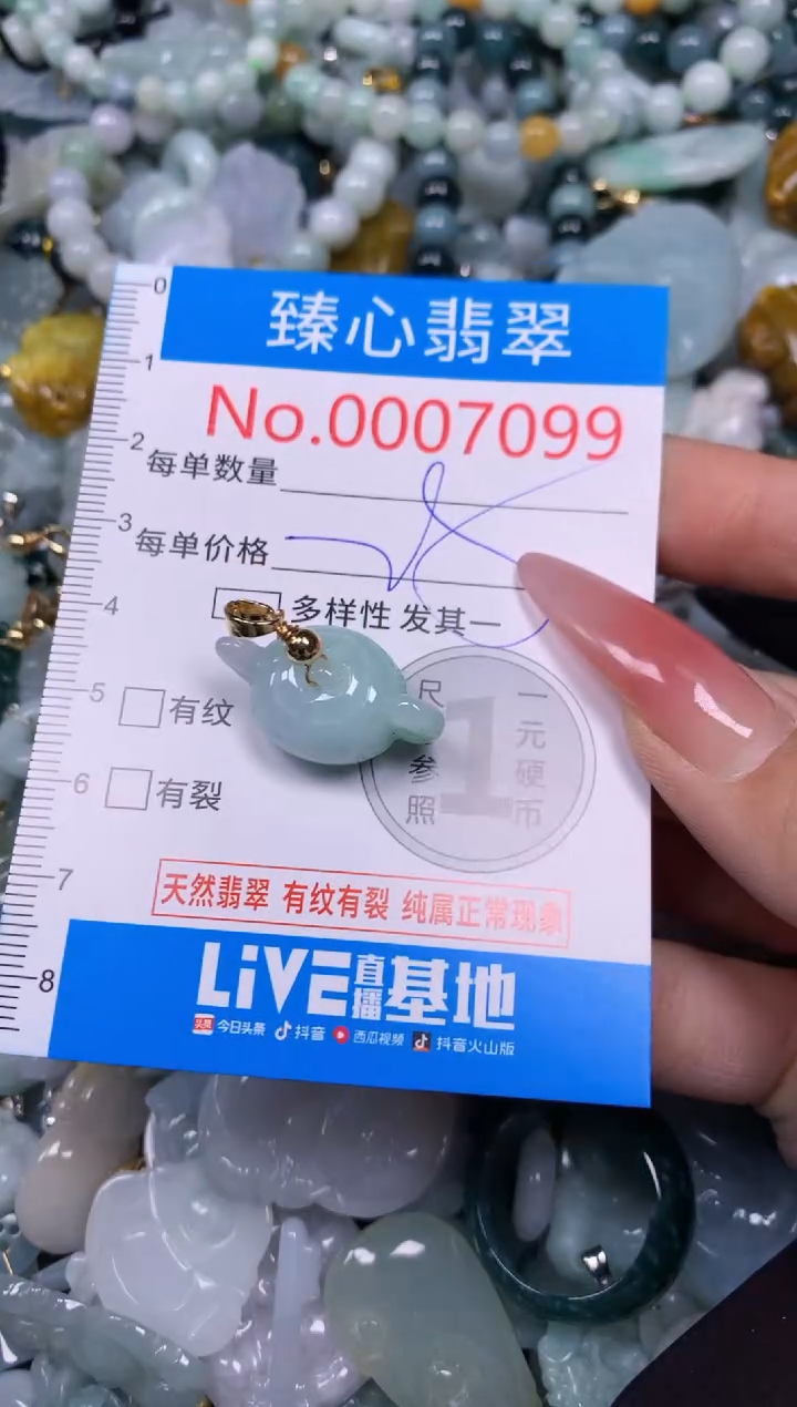 【闪购商品】翡翠颈饰未镶嵌含绳0007099