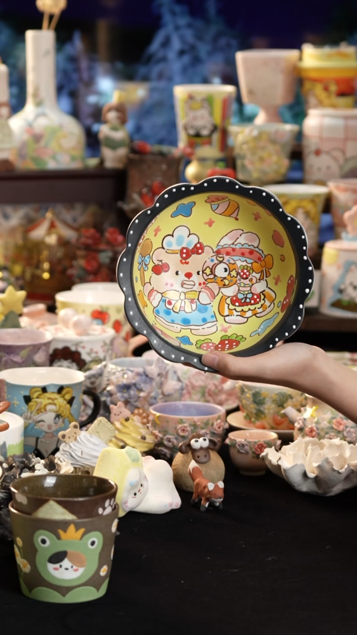 其他陶景德镇釉下彩手绘设计师款陶瓷