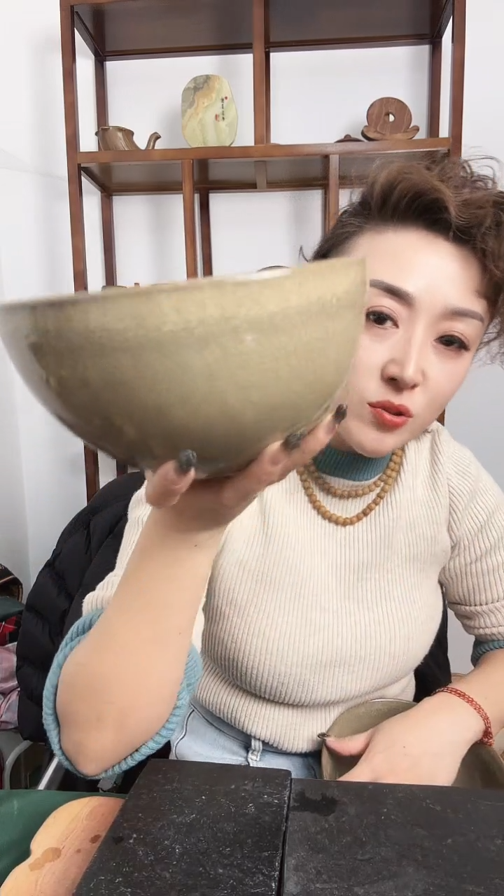 砭石粉砭石粉五色土1200毫升大汤碗