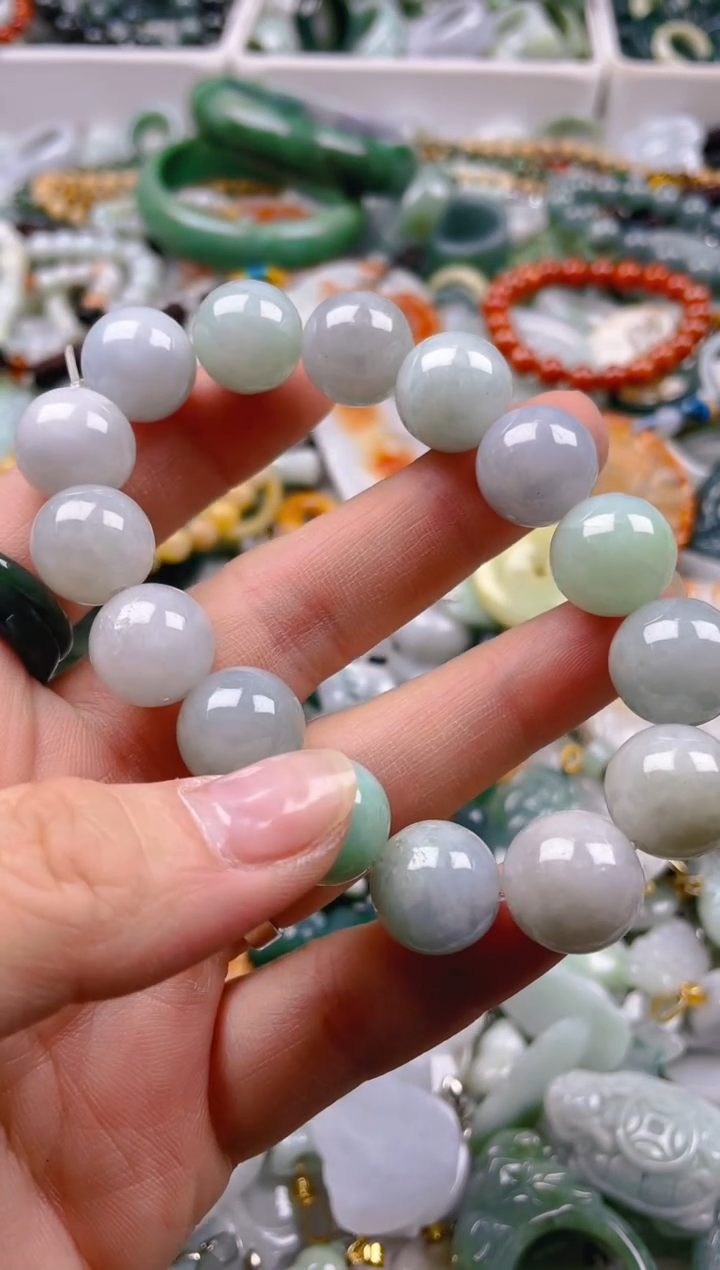 【闪购商品】翡翠颈饰未镶嵌13mm/L/翡翠A货一图一物