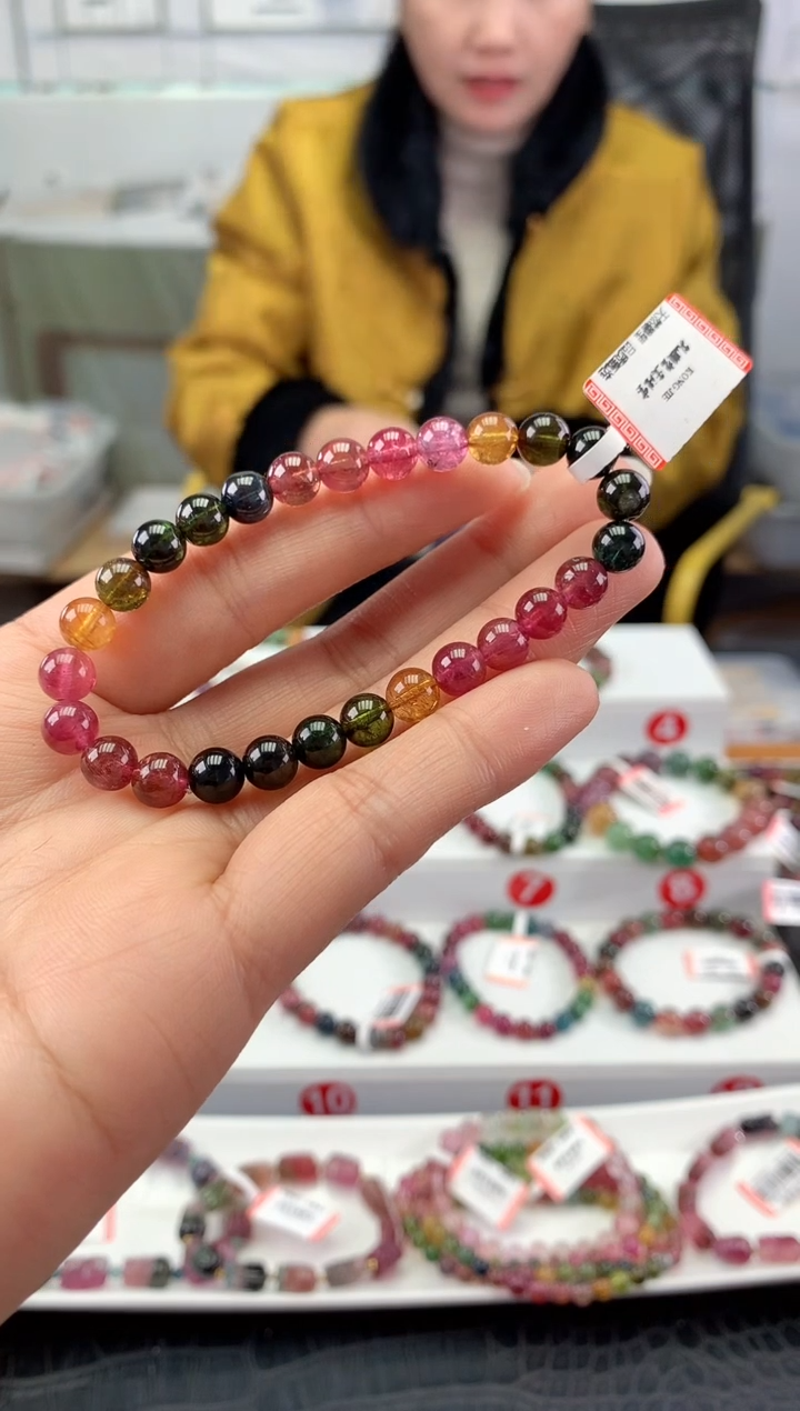 未镶嵌手串碧玺多样性发一条