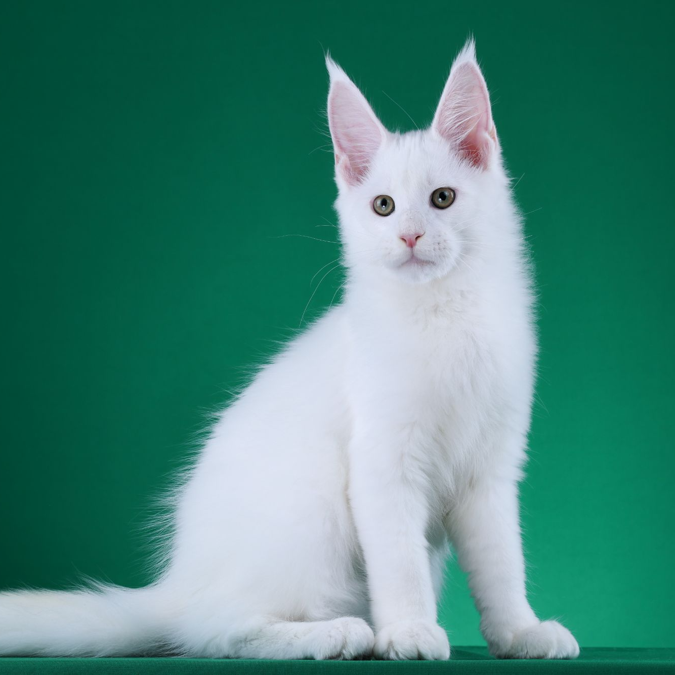 来了姊妹-纯白缅因猫 弟弟 30