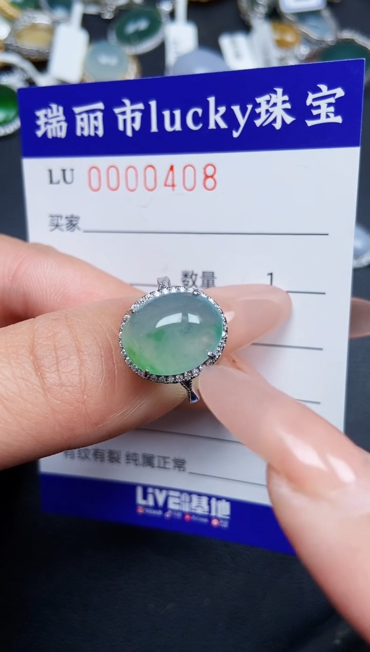 【闪购商品】翡翠颈饰银S925镶嵌0408