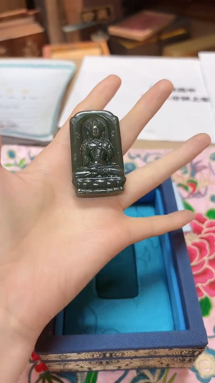 和田玉未镶嵌挂件24