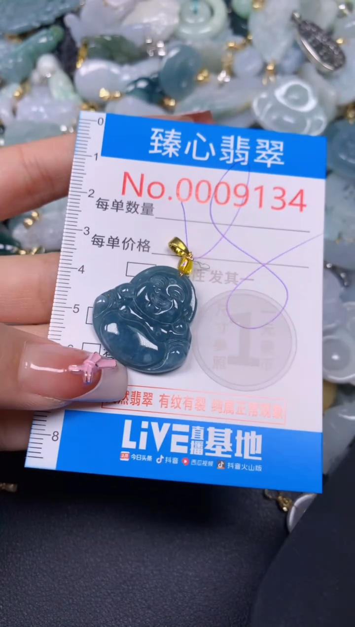 【闪购商品】翡翠颈饰未镶嵌含绳0009134