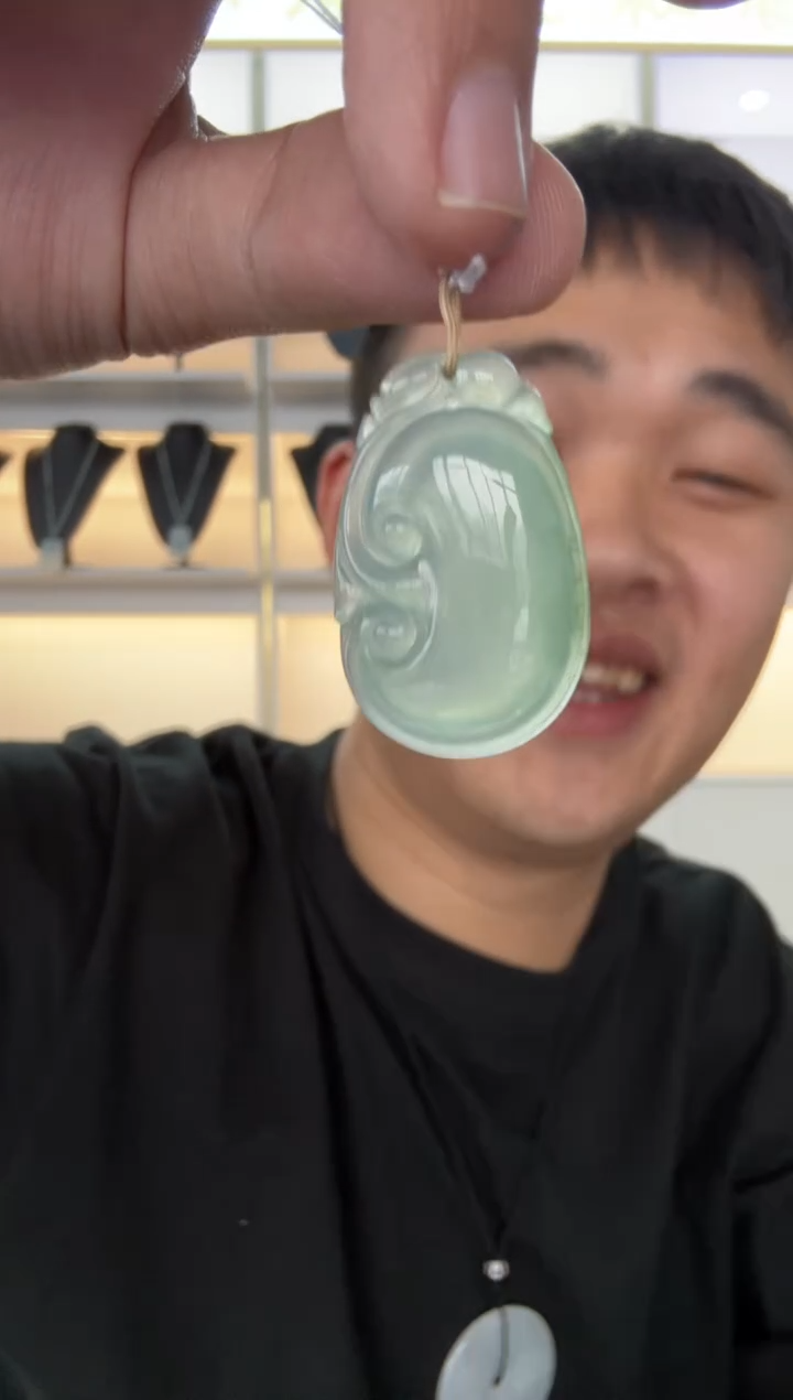 【闪购商品】翡翠颈饰未镶嵌天然翡翠A货孤品一件
