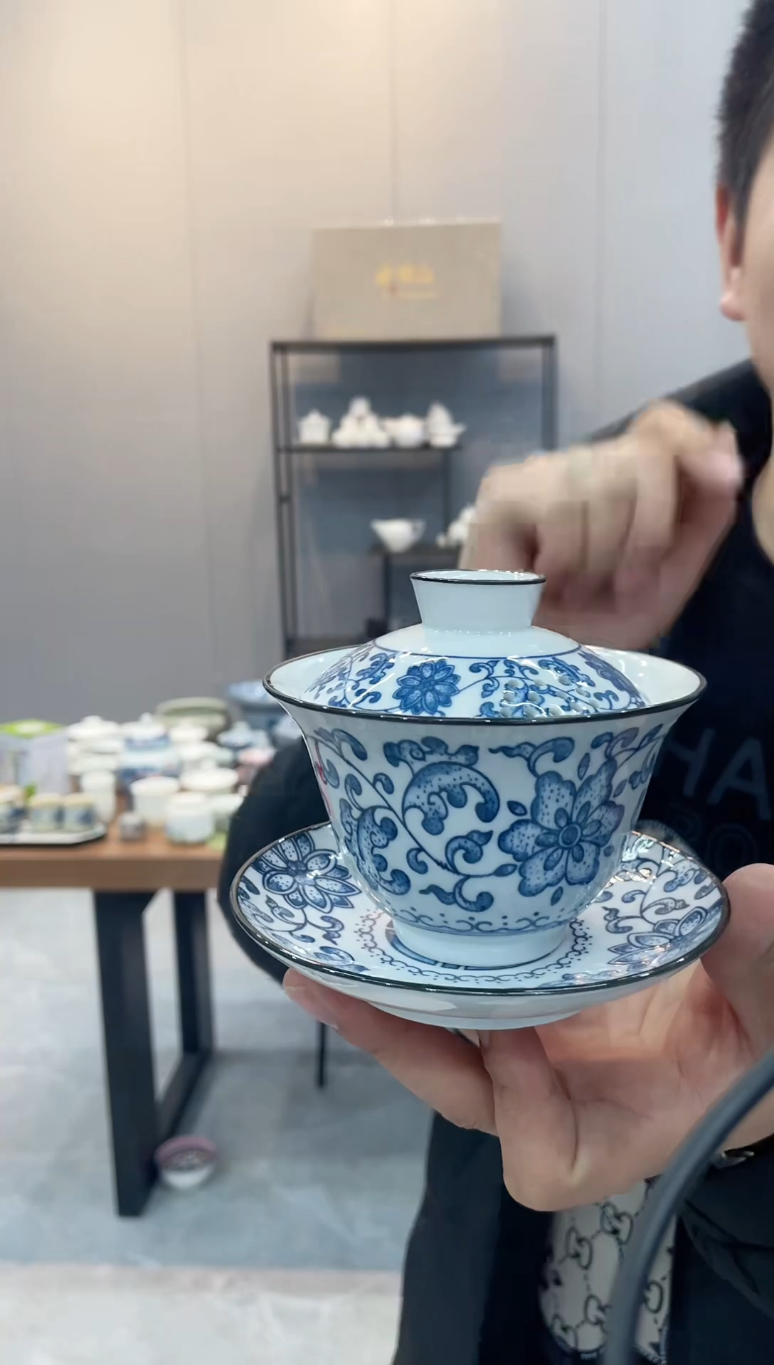 【闪购商品】【瓷心匠物】直播间福利专款带孔缠枝莲盖碗