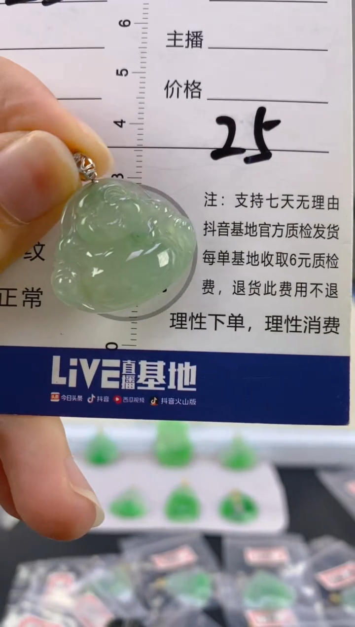 【闪购商品】翡翠颈饰18K金镶嵌天然A货翡翠
