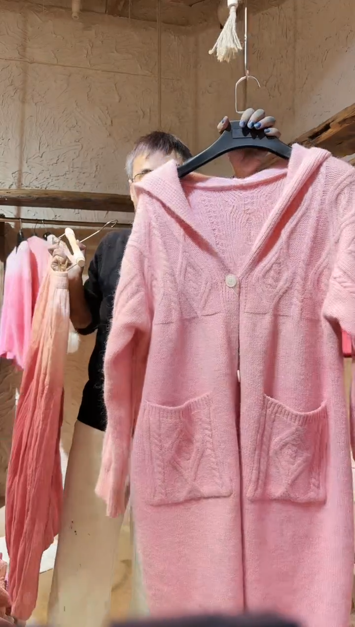 粉染长毛衣111111