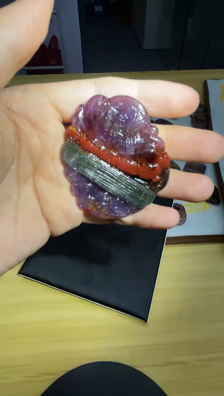 【闪购商品】水晶吊坠(不含链)未镶嵌极光23雕刻件 多样性发一