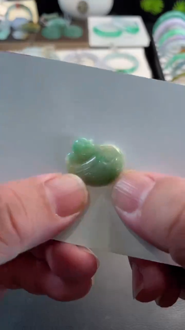 未镶嵌手镯翡翠37 有纹裂