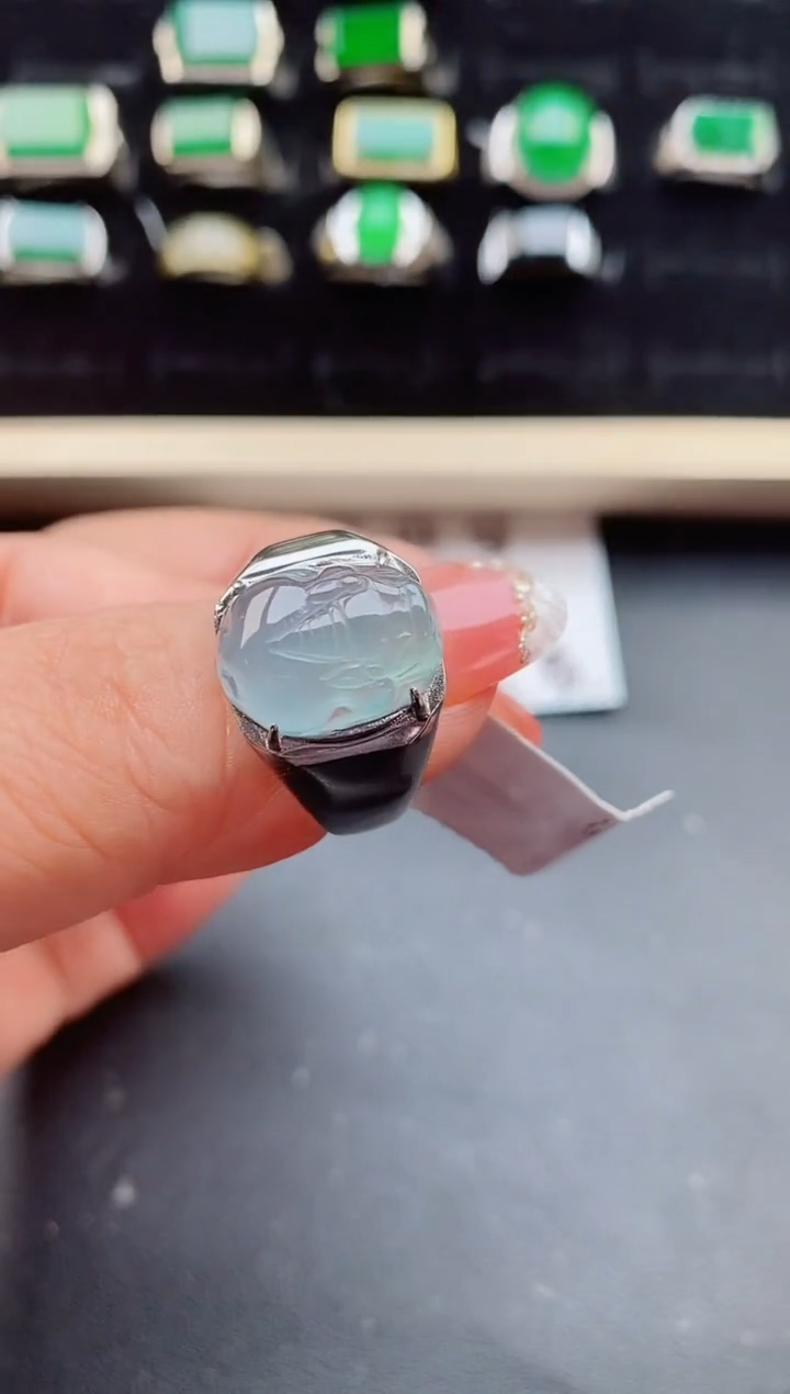 【闪购商品】翡翠戒指银S925镶嵌50805850