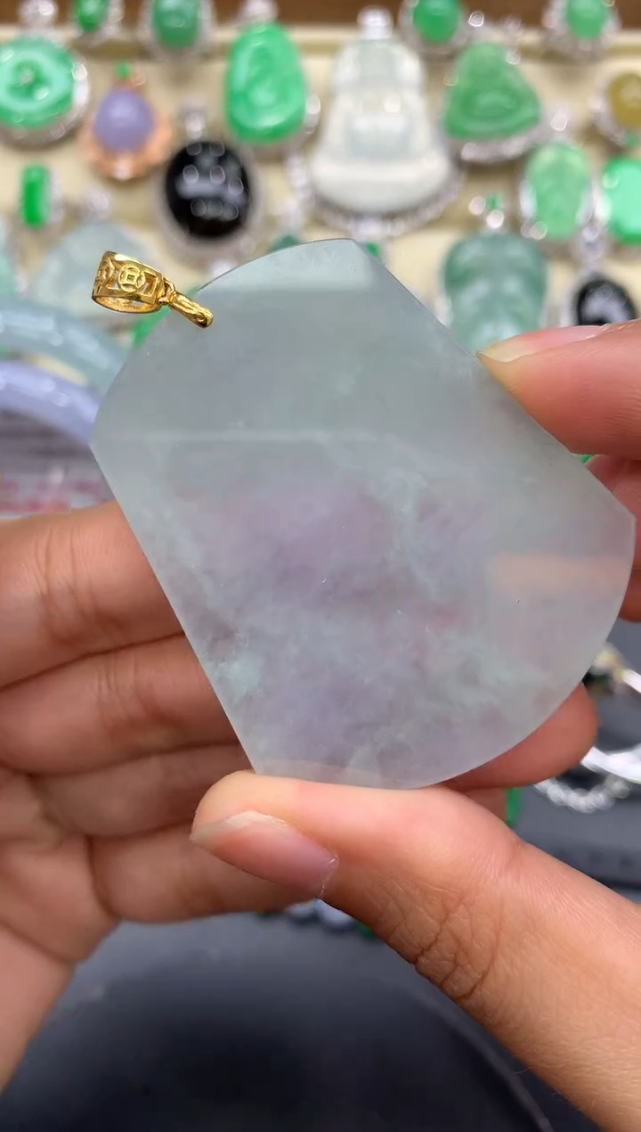 【闪购商品】翡翠颈饰18K金镶嵌28-中国好珍宝