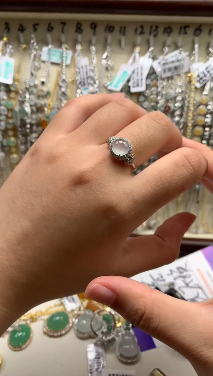 银S925镶嵌戒指翡翠17