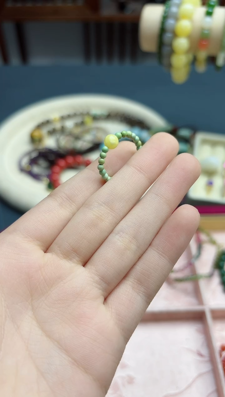 【闪购商品】蜜蜡裸石未镶嵌蜜蜡小米戒指*1 XSQ
