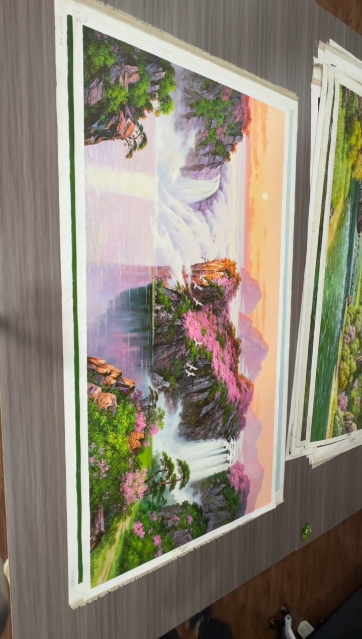 油画【76号】约1.6米丨朝鲜原创纯手绘孤品油画丨顺丰包邮  