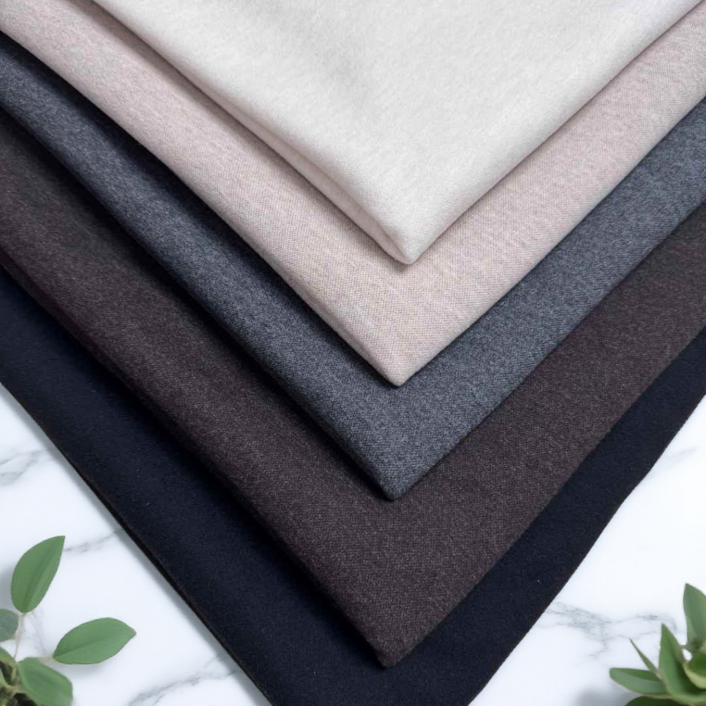  【一米布行】醋酸羊毛加绒加厚复合 布料  衣服 裤子  外穿面料