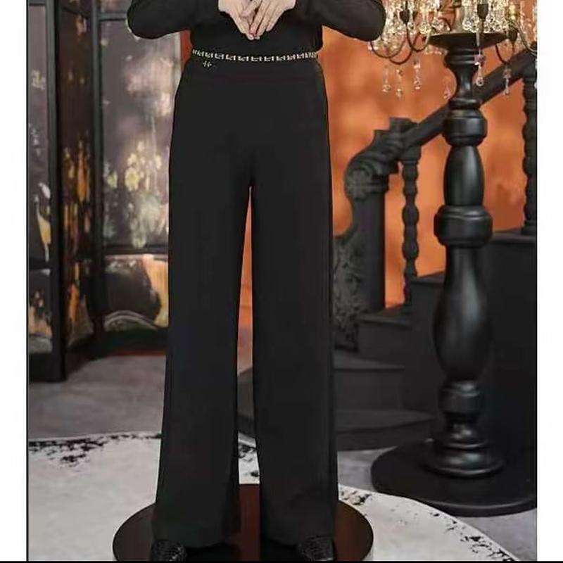 四季款气质显瘦长款裤子洋气时尚舒适裤子2663#