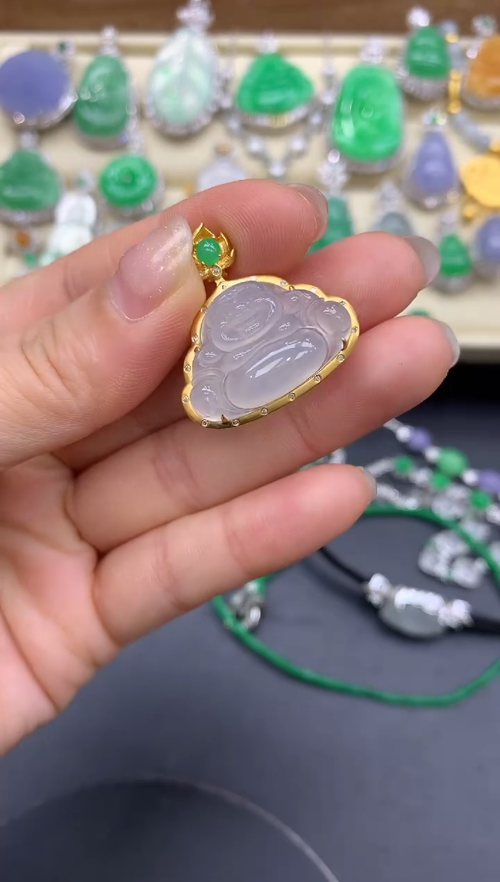 【闪购商品】翡翠颈饰18K金镶嵌118-中国好珍宝