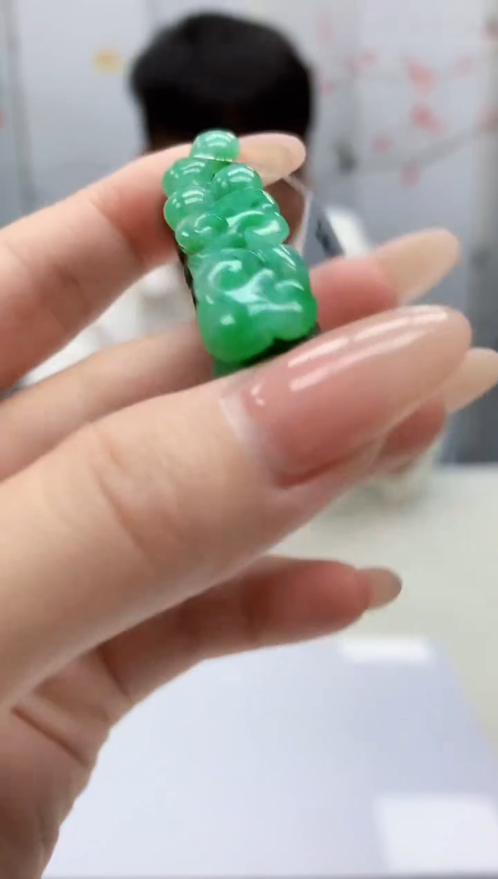 【闪购商品】定制翡翠未镶嵌4925jj-毛货挂件58