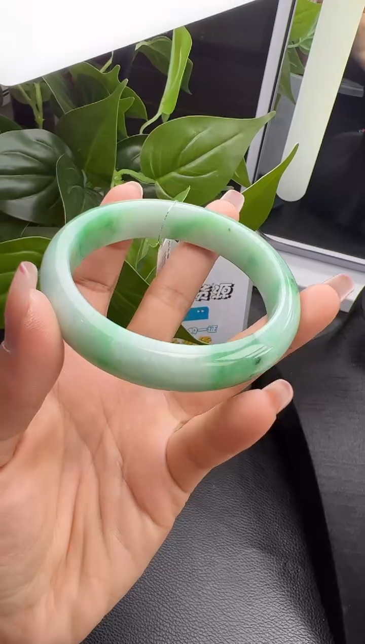 【闪购商品】翡翠手镯未镶嵌M105-80 手镯 56-57圈