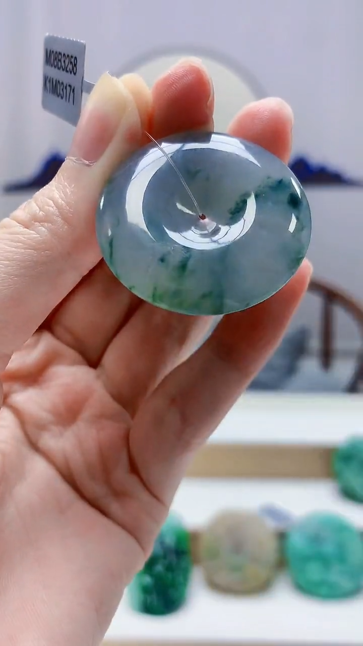 未镶嵌定制翡翠4688zm-毛货挂件扣子121