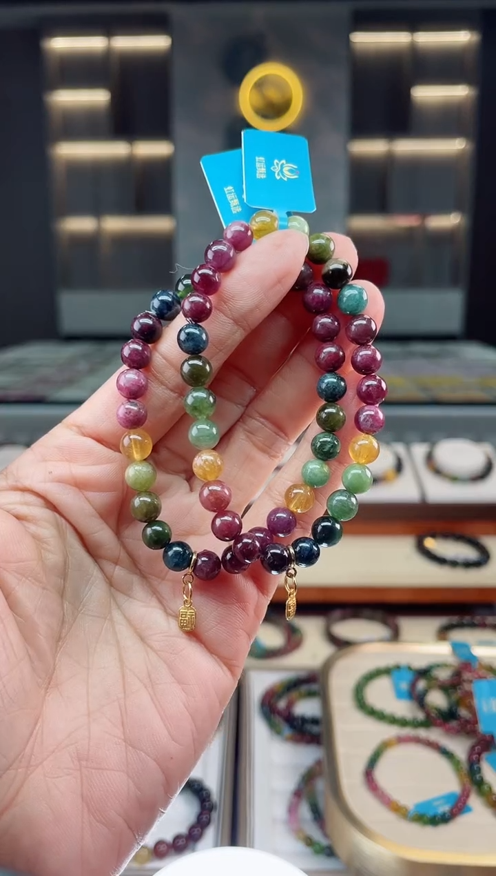 【闪购商品】碧玺单圈手串未镶嵌（多样性发一条）Q
