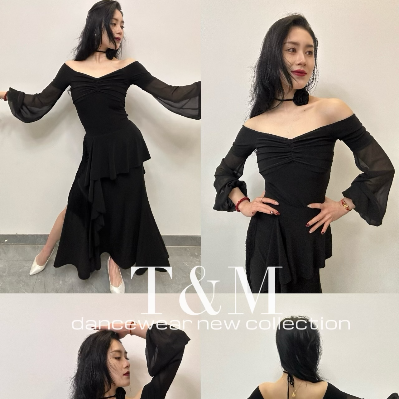 T&M Dancewear | 花容月貌｜优雅气质摩登舞上衣