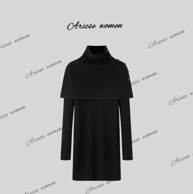 【艾家商场】女装2025冬季新款两件套长袖毛衣连衣裙4111